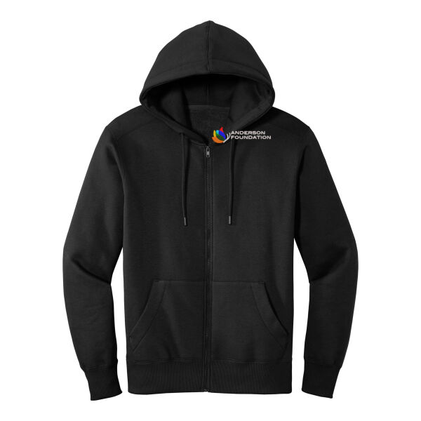 District Perfect Weight Fleece Full-Zip Hoodie  - Embroidered Logo Thumbnail